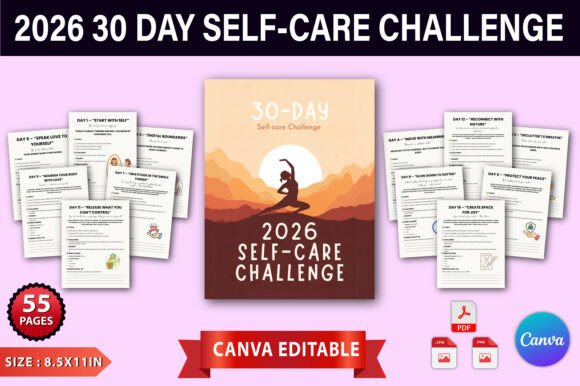 Download 2026 30 DAY Self-care Challenge - Premium Resources