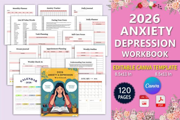 Download 🧠 2026 Anxiety &amp; Depression Workbook - Premium Resources