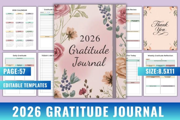 Download 2026 Gratitude Journal - Premium Resources