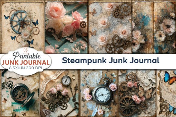 Download Steampunk Junk Journal Paper - Journal paper Collection