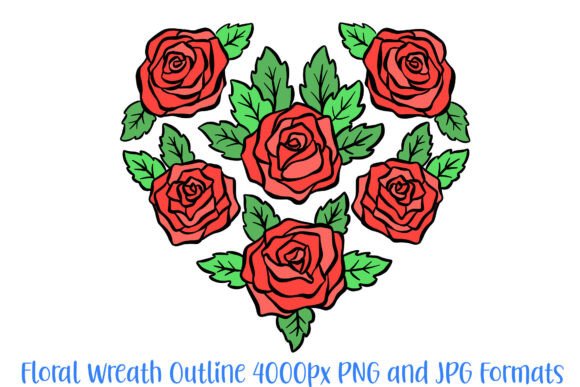 Download Rose Heart Floral Flower Graphic PNG - Premium Bundle